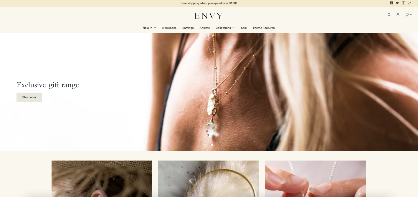 Shopify Envy theme 5