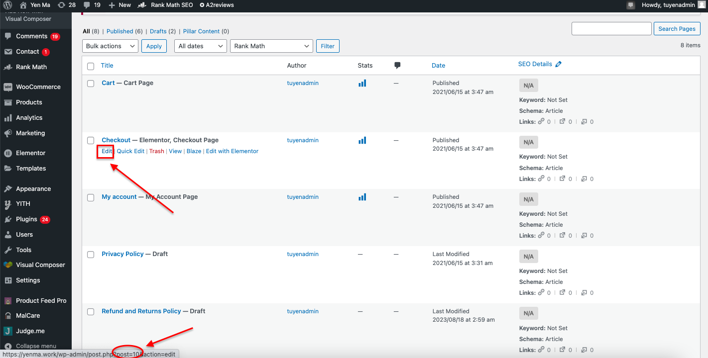 how to hide page title in wordpress 5