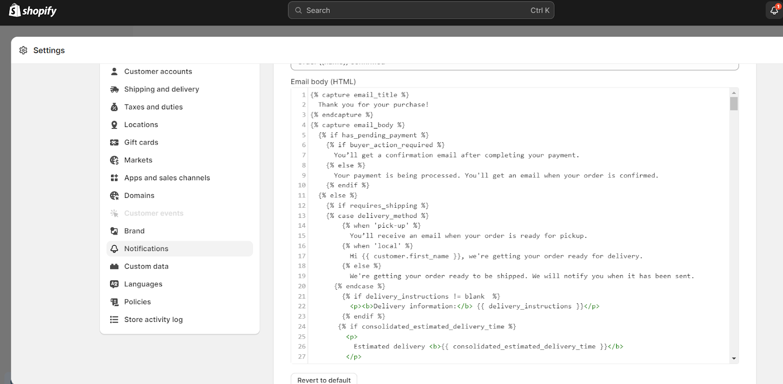 Shopify Order Confirmation Email 12