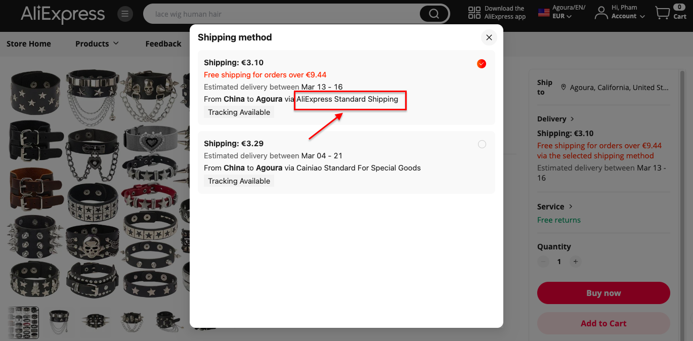 AliExpress Shipping Time 1